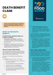 Death benefit claim