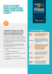 Statutory Declaration and Certified Copy