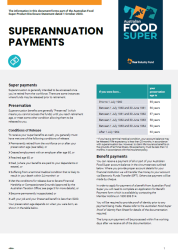 Superannuation payments